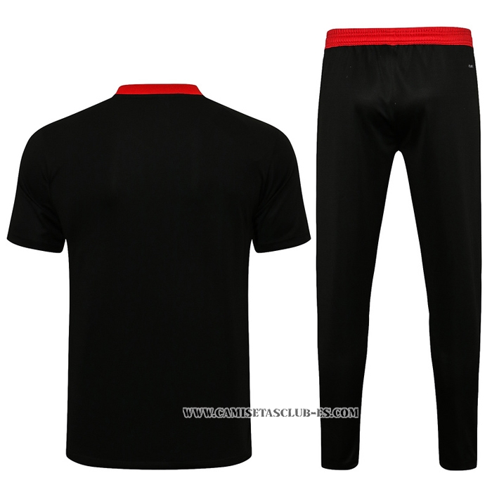Chandal del Manchester United 21-22 Manga Corta Negro